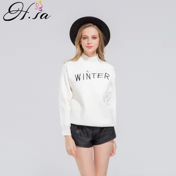 H.SA Autumn Winter Women Sweaters and Pullovers Black White Turtleneck Sweater Jumpers Long Sleeve Letter Knitting Sweater Femme
H.SA Autumn Winter Women Sweaters and Pullovers Black White Turtleneck Sweater Jumpers Long Sleeve Letter Knitting Sweater Femme