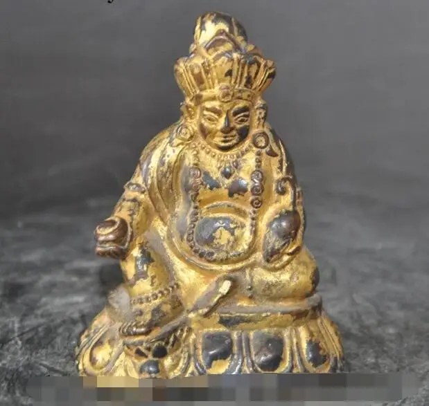 S3486 chinese tibet buddhism temple bronze gilt Yellow Jambhala god buddha statue
S3486 chinese tibet buddhism temple bronze gilt Yellow Jambhala god buddha statue