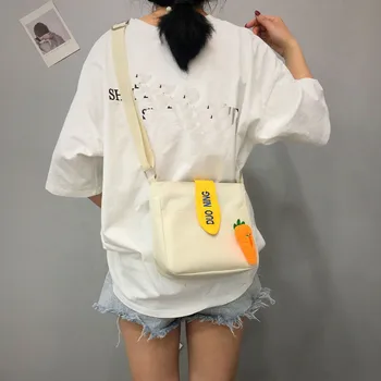 Woman Bag Fashion Lady Cute Solid Color Canvas Carrot Wild Shoulder Messenger torebka damska torebka damska shopper bolso mujer
Woman Bag Fashion Lady Cute Solid Color Canvas Carrot Wild Shoulder Messenger torebka damska torebka damska shopper bolso mujer