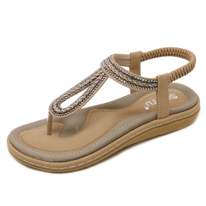 Summer Women Flat Sandals Woman Shoes Bohemia Flip Flop 2019 Casual Beach Sandals Female Gladiator Flat Sandals Plus Size 35-42
Summer Women Flat Sandals Woman Shoes Bohemia Flip Flop 2019 Casual Beach Sandals Female Gladiator Flat Sandals Plus Size 35-42