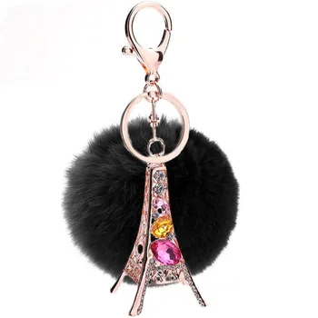 The Eiffel Tower Key Chain 8CM Pom Pom Fur Car Keychain Key Ring Pendant Key Chain Paris Tour Car Keyring for Handbag Car keys
The Eiffel Tower Key Chain 8CM Pom Pom Fur Car Keychain Key Ring Pendant Key Chain Paris Tour Car Keyring for Handbag Car keys