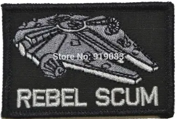 

3" Rebel Scum Alliance Embroidered Patch Luke Darth Vader Empire Star Wars 7 VII The Force Awakens Movie TV iron on badge