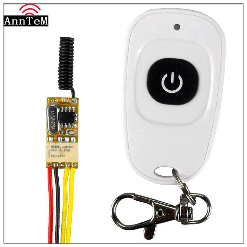Anntem brand RF 1CH mini Remote Control Switch 12v DC3.7v to 24v Universal Relay Transmitter 433mhz receiver Module home office
Anntem brand RF 1CH mini Remote Control Switch 12v DC3.7v to 24v Universal Relay Transmitter 433mhz receiver Module home office