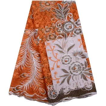 African Lace Fabric French Lace Nigerian Lace High Quality French Net Lace 2019 Orange Color Tulle Fabric 5 Yards/Lot 1405
African Lace Fabric French Lace Nigerian Lace High Quality French Net Lace 2019 Orange Color Tulle Fabric 5 Yards/Lot 1405