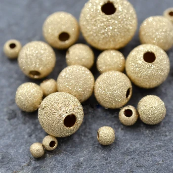 PINJEAS 10pcs 14k gold filling beads frosted ball transfer for handmade necklace bracelet diy jewelry findings
PINJEAS 10pcs 14k gold filling beads frosted ball transfer for handmade necklace bracelet diy jewelry findings