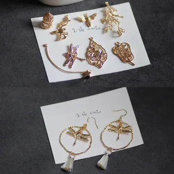 Pure copper plated 18k genuine gold color jewelry material DIY earrings accessories bracelet earrings pendants
Pure copper plated 18k genuine gold color jewelry material DIY earrings accessories bracelet earrings pendants