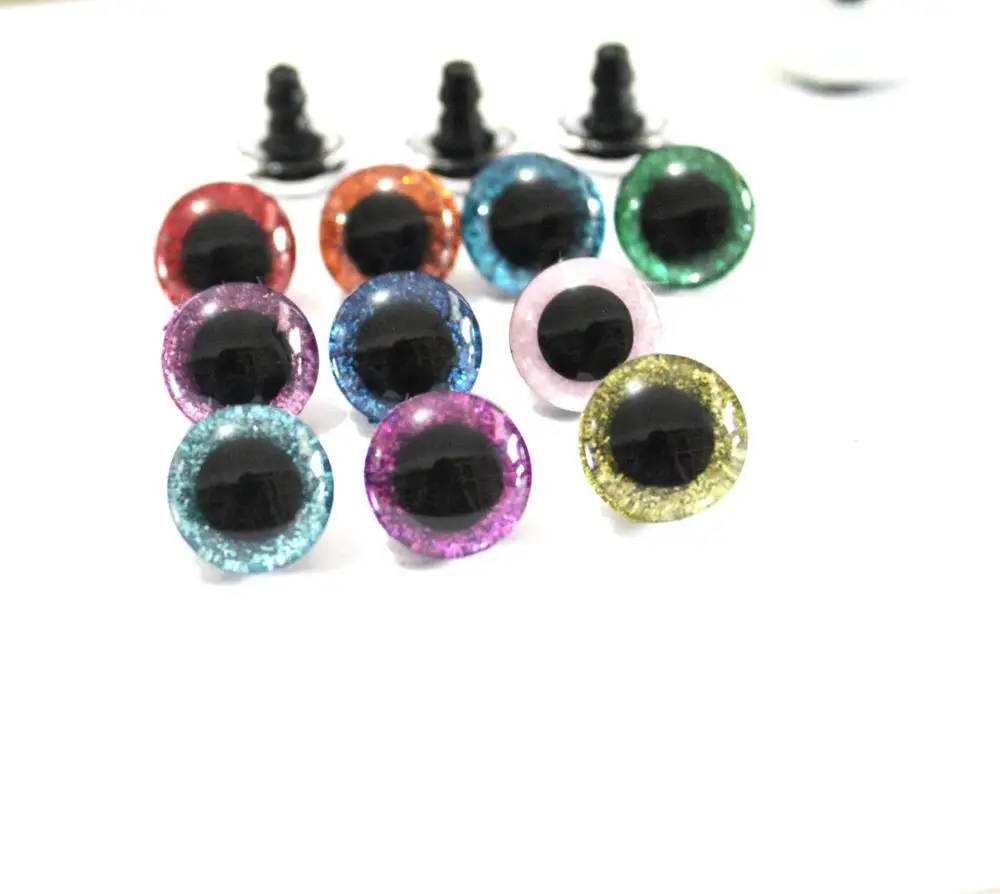 20pcs/lot 16mm 3D clear glitter toy eyes short stem + glitter fabric+ washer for diy plush toy doll--10 colors option
20pcs/lot 16mm 3D clear glitter toy eyes short stem + glitter fabric+ washer for diy plush toy doll--10 colors option