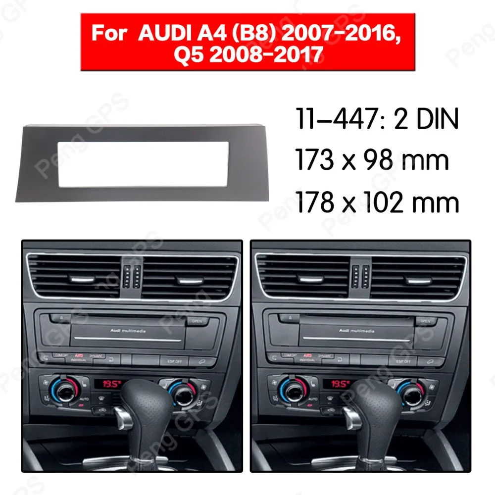 1 Din Car Radio DVD Fascia Frame Mount Refitting Kit Panel For AUDI A4 (B8) Q5 2007-2017 trim Bezel Dash Surround Adaptor Auto
1 Din Car Radio DVD Fascia Frame Mount Refitting Kit Panel For AUDI A4 (B8) Q5 2007-2017 trim Bezel Dash Surround Adaptor Auto