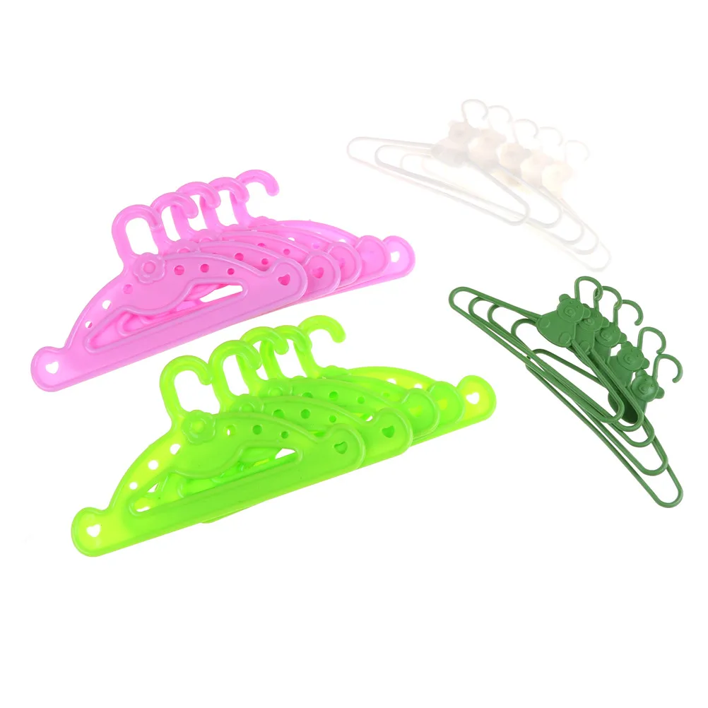 12-5/" PLASTIC DOLL CLOTHES HANGERS NEW