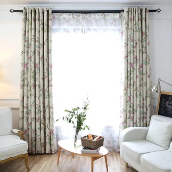 One Panels Blackout Curtains For Living Room Window Decoration Pastoral Printing Flower And Bird Bedroom Curtains ZG1201
One Panels Blackout Curtains For Living Room Window Decoration Pastoral Printing Flower And Bird Bedroom Curtains ZG1201