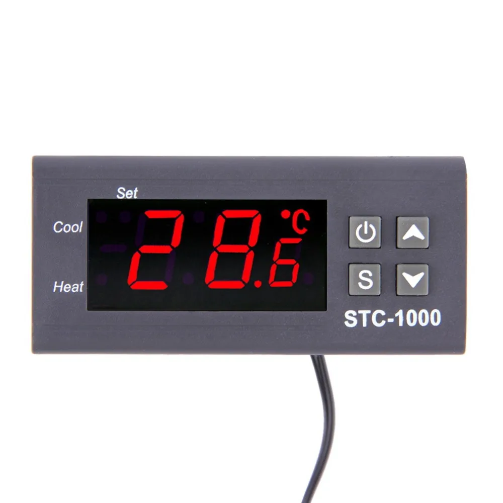 STC-1000 Two Relay Output LED Digital Temperature Controller Thermostat Incubator 110V 220V 12V 24V Aquarium Heater And Cooler
STC-1000 Two Relay Output LED Digital Temperature Controller Thermostat Incubator 110V 220V 12V 24V Aquarium Heater And Cooler