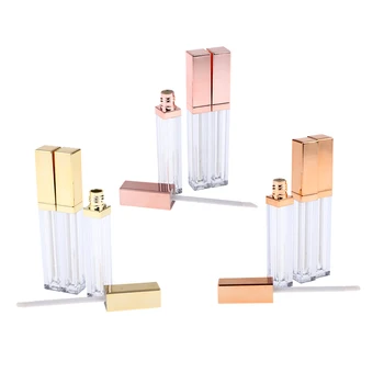 3-Pack Clear Mini Lip Gloss Tube Empty Lip Balm Refillable Small Containers with Gold Lid for Liquid Makeup Cosmetics
3-Pack Clear Mini Lip Gloss Tube Empty Lip Balm Refillable Small Containers with Gold Lid for Liquid Makeup Cosmetics