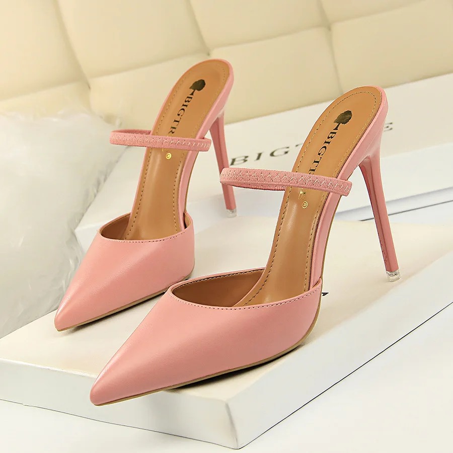 Women Sandals Shoes Casuale Fashion Shallow PU Leather Slip-On Pointed Toe Thin 10.5cm High Heels Solid Party Female Punps Shoes
Women Sandals Shoes Casuale Fashion Shallow PU Leather Slip-On Pointed Toe Thin 10.5cm High Heels Solid Party Female Punps Shoes