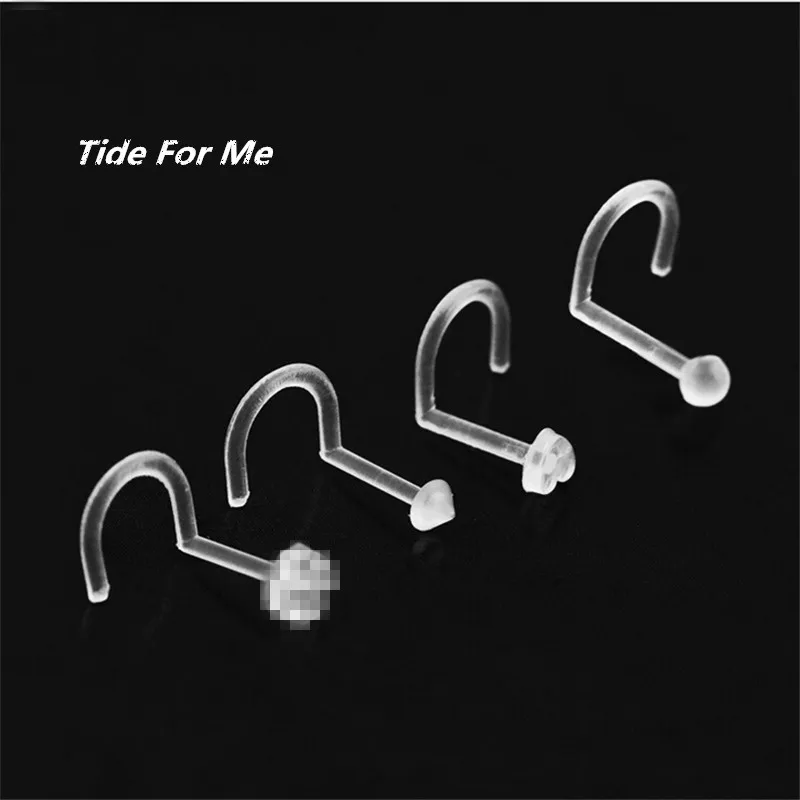 Acrylic Transparent Nose Open Hoop Ring Earring Body Piercing Invisible Heart Nose Studs Women Men Studs Jewelry Gift 
Acrylic Transparent Nose Open Hoop Ring Earring Body Piercing Invisible Heart Nose Studs Women Men Studs Jewelry Gift