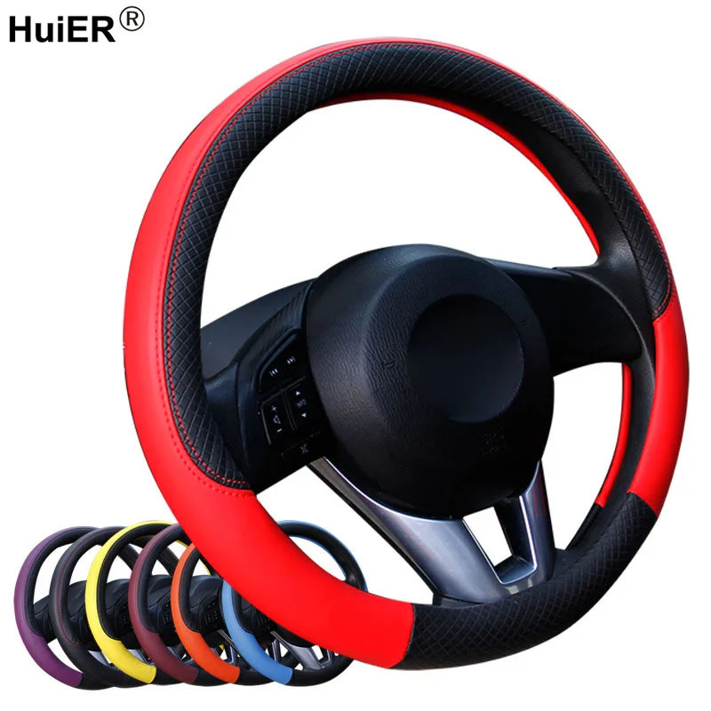 Universal Car Steering Wheel Cover Volant Fashion 7 Colors Non-slip Funda Volante Braid on the Steering-wheel Auto Car Styling
Universal Car Steering Wheel Cover Volant Fashion 7 Colors Non-slip Funda Volante Braid on the Steering-wheel Auto Car Styling