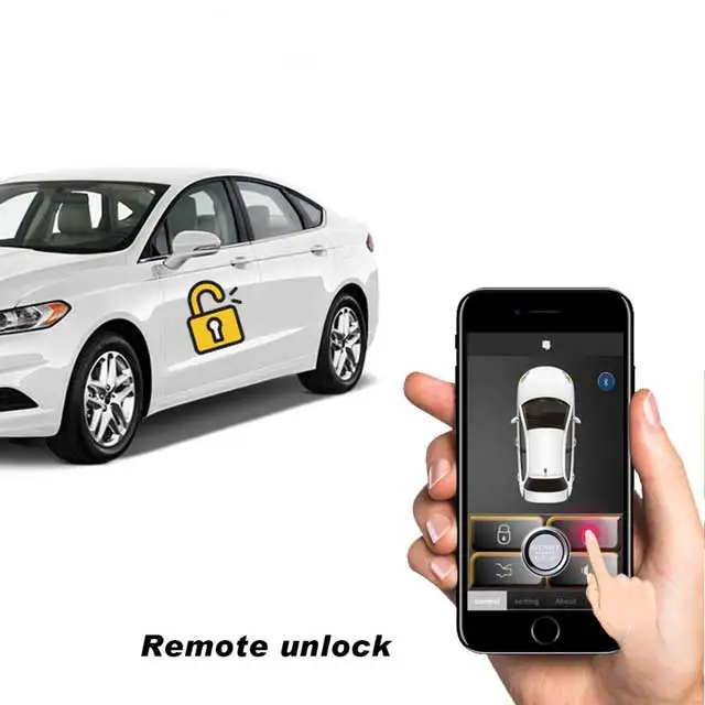 PKE Smart Key Car Alarm System With Remote central locking Universal Start Stop Push Button Passive Keyless Entry MP686
PKE Smart Key Car Alarm System With Remote central locking Universal Start Stop Push Button Passive Keyless Entry MP686