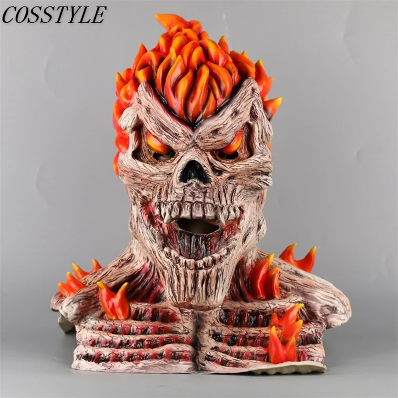 2019 Punisher Mask Ghost Rider Full Head Latex Mask Adult Fire Skull Hood Scary Halloween Mask Cosplay Props
2019 Punisher Mask Ghost Rider Full Head Latex Mask Adult Fire Skull Hood Scary Halloween Mask Cosplay Props