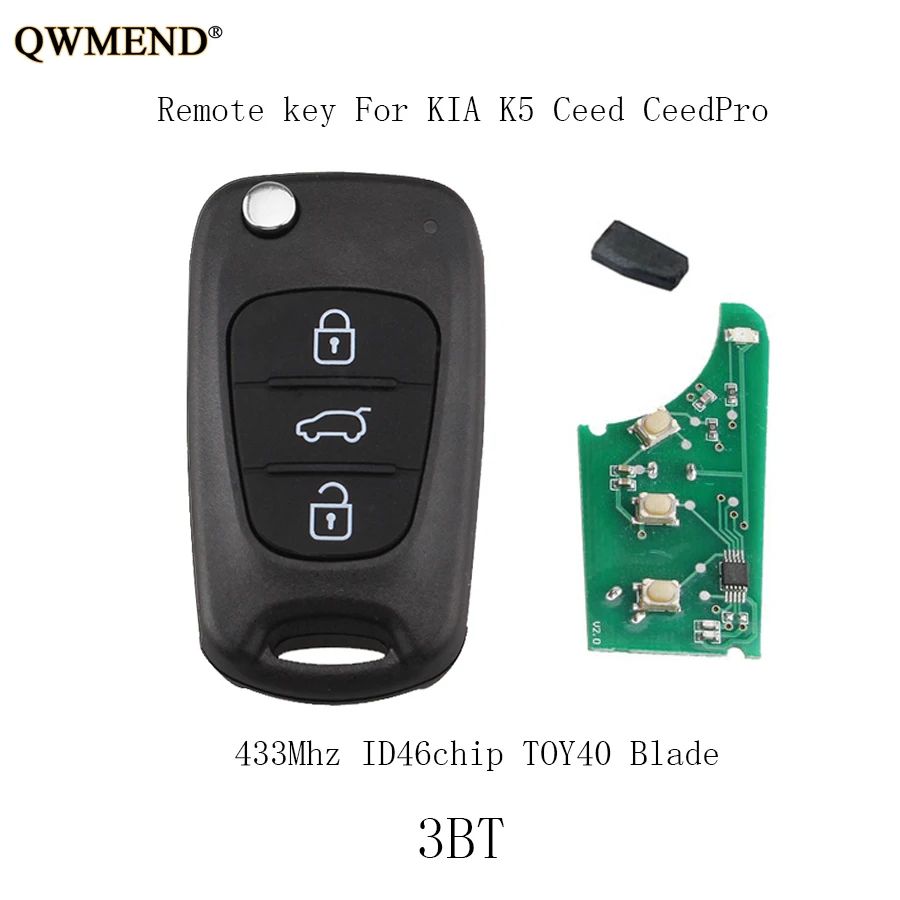 QWMEND 433Mhz Flip Car Remote key For Kia Rio Ceed Cee'd CeedPro Picanto 2004 2005 2006 2007 2008 2009 2010 2011 ID46 chip
QWMEND 433Mhz Flip Car Remote key For Kia Rio Ceed Cee'd CeedPro Picanto 2004 2005 2006 2007 2008 2009 2010 2011 ID46 chip