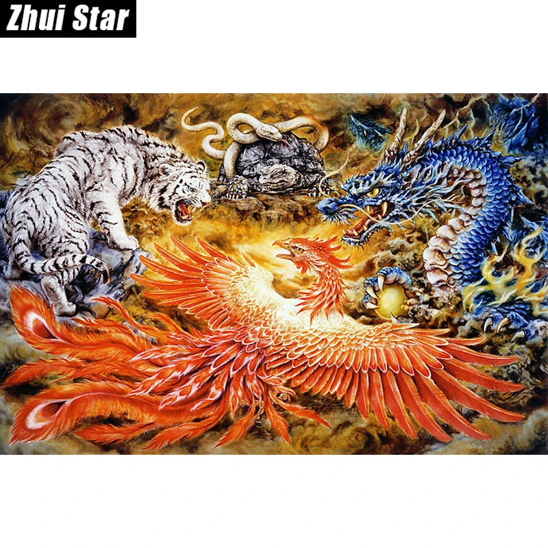 Full Square Diamond 5D DIY Diamond Painting "dragon phoenix tiger snake" Embroidery Cross Stitch Rhinestone Mosaic Painting Gift
Full Square Diamond 5D DIY Diamond Painting "dragon phoenix tiger snake" Embroidery Cross Stitch Rhinestone Mosaic Painting Gift