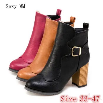 Spring Autumn High Heels Women Ankle Boots Pumps Woman Short Boots High Heel Shoes Plus Size 33 - 40 41 42 43 44 45 46 47
Spring Autumn High Heels Women Ankle Boots Pumps Woman Short Boots High Heel Shoes Plus Size 33 - 40 41 42 43 44 45 46 47