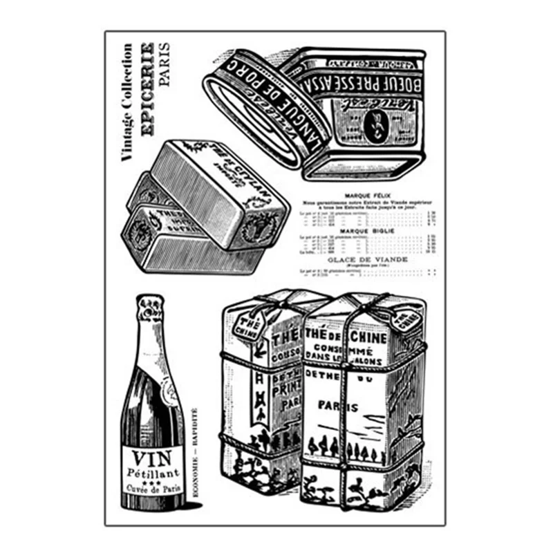 Vintage Wine Bottle Can Transparent Clear Stamps Silicone Seal for DIY Scrapbooking Card Making Photo Album Decoration Crafts
Vintage Wine Bottle Can Transparent Clear Stamps Silicone Seal for DIY Scrapbooking Card Making Photo Album Decoration Crafts