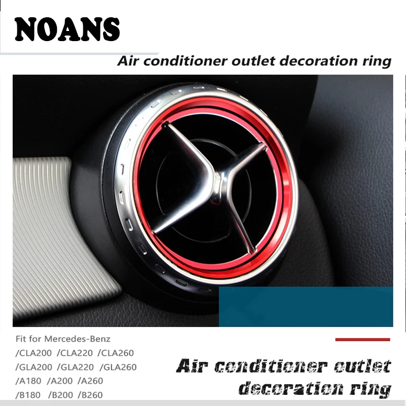 NOANS Car Styling Center Console Air Vent Outlet Rings AMG Stickers For Mercedes Benz A B GLA CLA Class W176 W246 Accessories 
NOANS Car Styling Center Console Air Vent Outlet Rings AMG Stickers For Mercedes Benz A B GLA CLA Class W176 W246 Accessories