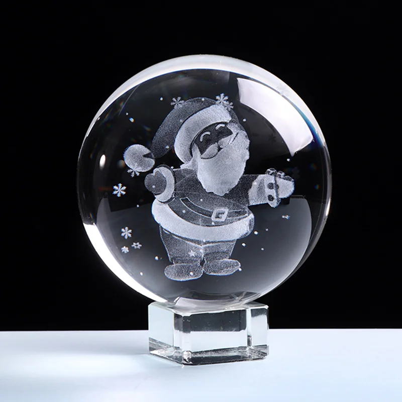 60mm/80mm 3D Christmas Santa orTree Crystal Ball Laser Engraved Glass Sphere Crystal Craft Home Decor Birthday Christmas Gifts
60mm/80mm 3D Christmas Santa orTree Crystal Ball Laser Engraved Glass Sphere Crystal Craft Home Decor Birthday Christmas Gifts