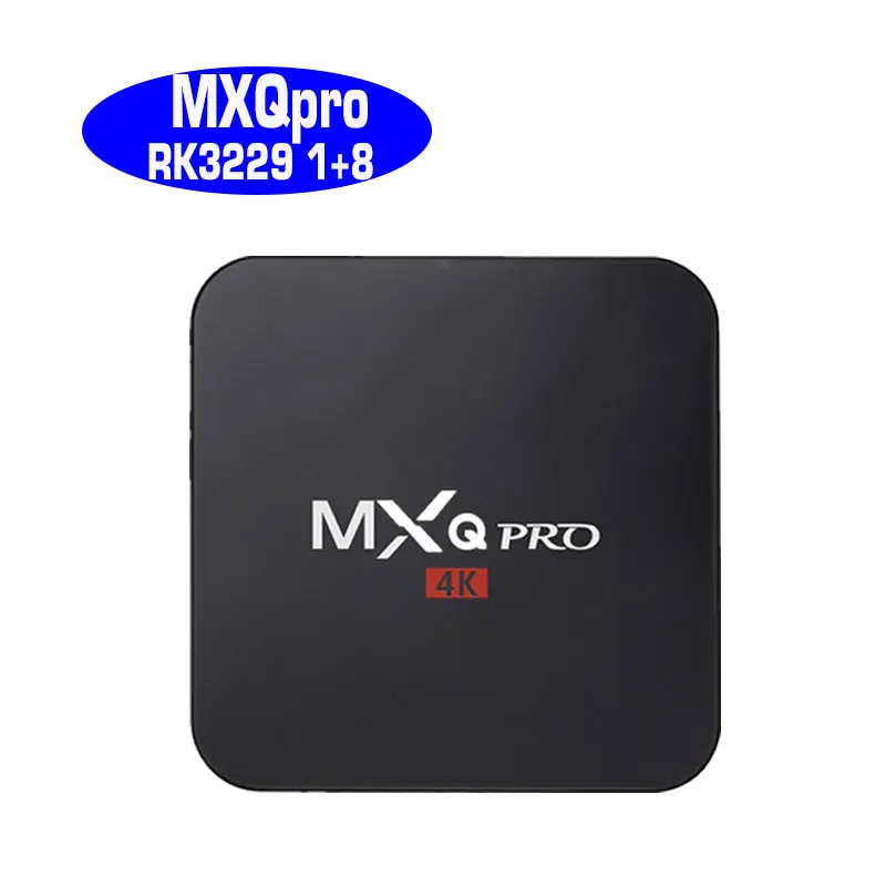 

20pcs,Wholesale,MXQpro Android 7.1 tv box RK3229 1GB RAM 8GB 2GB 16GB mxq pro 4k Smart MXQ-4K can subscribe IPTV