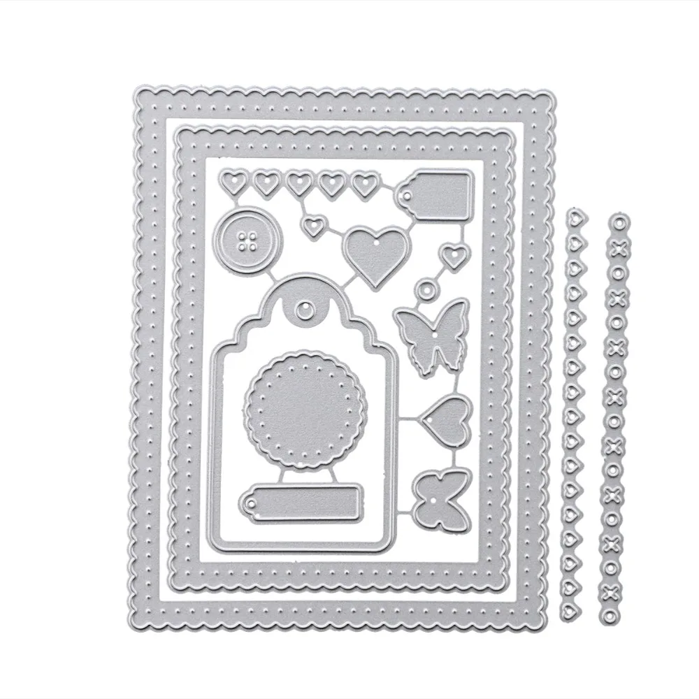 Butterfly Heart Button Frame Metal Cutting Dies StencilS For DIY Scrapbooking Decorative Embossing Suit Paper CardS Die Cutting
Butterfly Heart Button Frame Metal Cutting Dies StencilS For DIY Scrapbooking Decorative Embossing Suit Paper CardS Die Cutting
