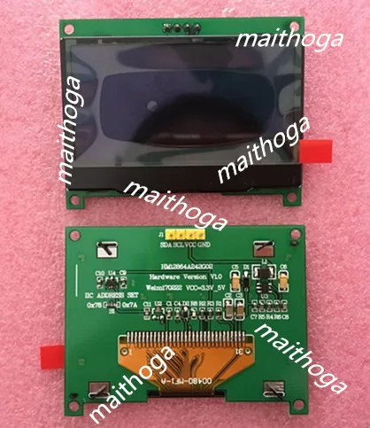 2.42 inch 4PIN Yellow/White/Blue OLED Module SSD1309 Compatible SSD1306 Driver IC 128*64 IIC Interface
2.42 inch 4PIN Yellow/White/Blue OLED Module SSD1309 Compatible SSD1306 Driver IC 128*64 IIC Interface