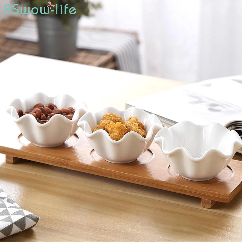 3PCS/Set Creative Ceramic Sauce Dish Bamboo Cushion Household Dipping Dish Soy Salt Sugar Sauce Seasoning Organizer Spice Jars
3PCS/Set Creative Ceramic Sauce Dish Bamboo Cushion Household Dipping Dish Soy Salt Sugar Sauce Seasoning Organizer Spice Jars