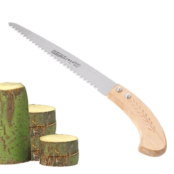 270mm Pruning Saw 3 Cutting Edges 65 Mn Woodworking Garden Tool with Wood Handle -C90A LS'D Tool
270mm Pruning Saw 3 Cutting Edges 65 Mn Woodworking Garden Tool with Wood Handle -C90A LS'D Tool