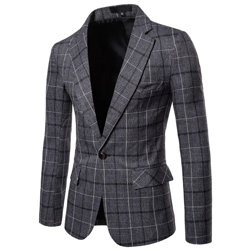 2019 New Fashion Mens Casual Suit Jacket Blazer Slim Fit Grid Plaid Mens High Quality Suit Jacket Spring Autuam Outwear Jacket
2019 New Fashion Mens Casual Suit Jacket Blazer Slim Fit Grid Plaid Mens High Quality Suit Jacket Spring Autuam Outwear Jacket