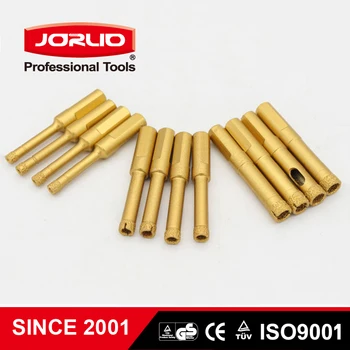 Jorlio 4PCS / Set 6mm-20mm Vacuum Brazed Diamond Cutter Drill Bit for Glass Tile Vitrified Brick Marble Hole Saw
Jorlio 4PCS / Set 6mm-20mm Vacuum Brazed Diamond Cutter Drill Bit for Glass Tile Vitrified Brick Marble Hole Saw