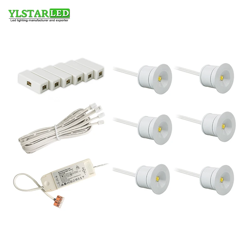 YLSTAR Free shipping AC85-265V recessed 6x3W mini Led Spotlight set SpotLighting Garden Gazebo Lighting Lamp Stair Light | Лампы и