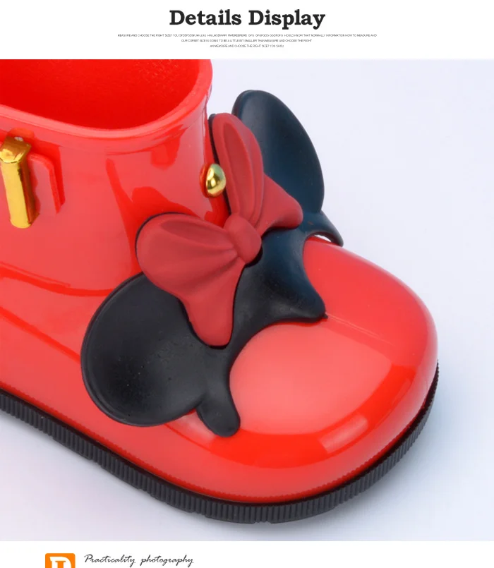 Waterproof Child Rubber Boots Jelly Soft Mouse Ears Infant Shoe Girl Rain Boots Baby Kids Rainboots Girls Children Rain Shoes 546 (11)