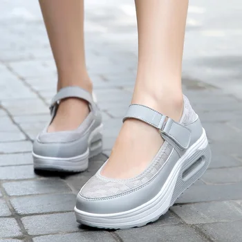 Women Flat Shoes 2019 Summer Rocking Shoes Black Cushion Breathable Casual Ladies Flat Platform Shoes
Women Flat Shoes 2019 Summer Rocking Shoes Black Cushion Breathable Casual Ladies Flat Platform Shoes