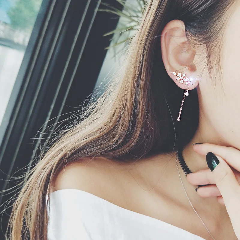 REETI 925 Sterling Silver Rose Gold Color flower 3A Zircon Crystal Fashion Stud Earrings For Women Wedding Jewelry
REETI 925 Sterling Silver Rose Gold Color flower 3A Zircon Crystal Fashion Stud Earrings For Women Wedding Jewelry