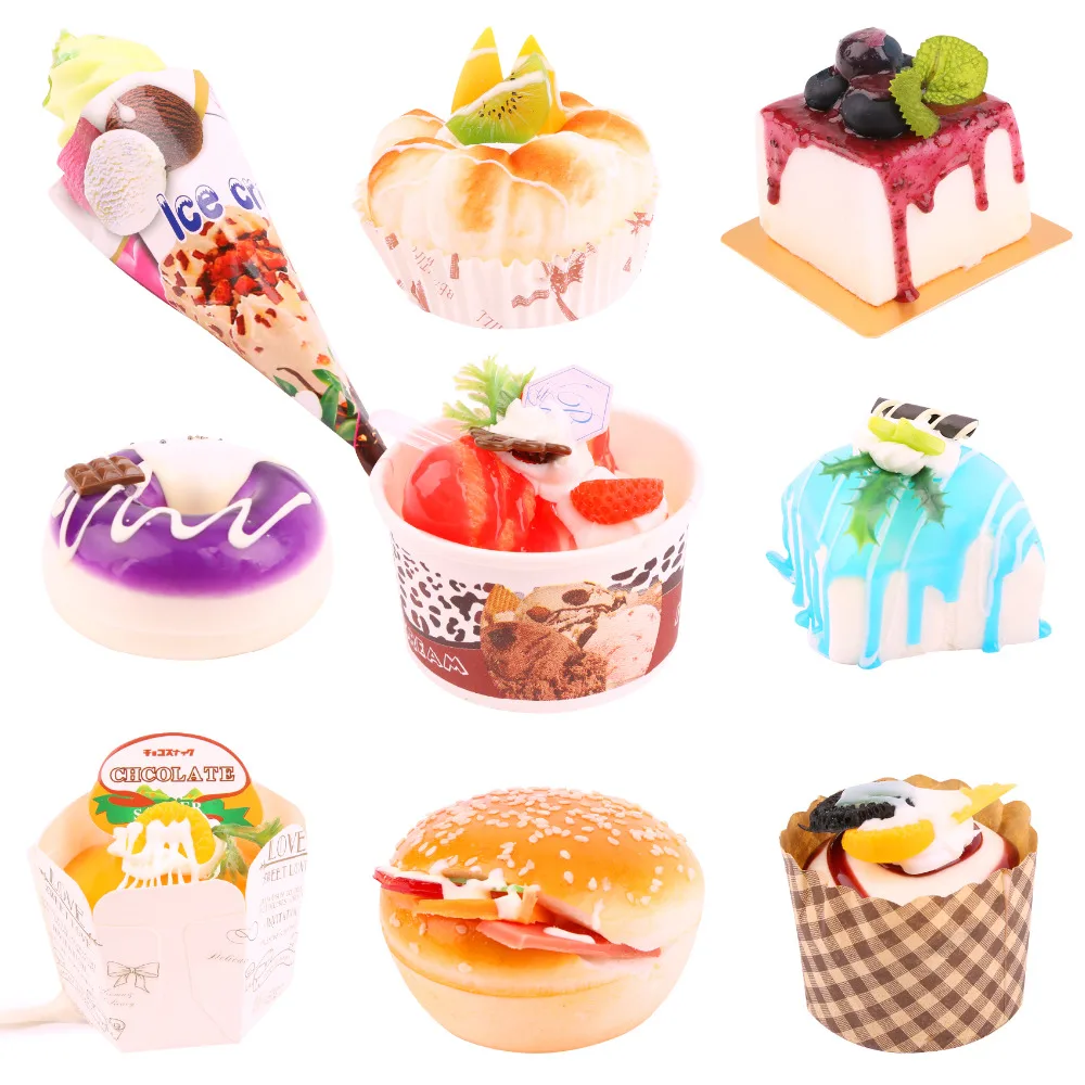 9pcs Simulation Kitchen Toys Set for Kids Soft Food Hamburger Ice Cream Cake Toy with Sweet Smell Pretend Play Educational Toys
9pcs Simulation Kitchen Toys Set for Kids Soft Food Hamburger Ice Cream Cake Toy with Sweet Smell Pretend Play Educational Toys