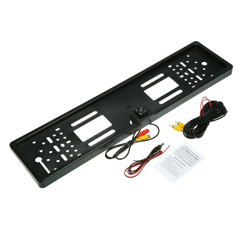 Universal European License Plate Frame with Night Vision Car Rear View Camera Parking Monitoring Backup Reverse Camera 4 LED
Universal European License Plate Frame with Night Vision Car Rear View Camera Parking Monitoring Backup Reverse Camera 4 LED