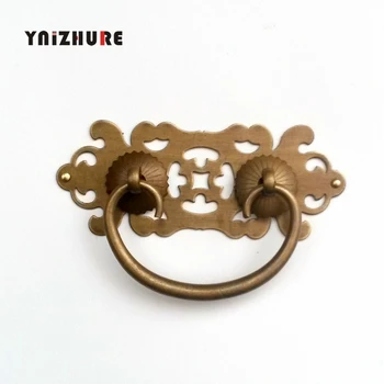 98mm Antique Copper Drawer Handle Chinese Furniture Brass Hardware Cabinet Handle Retro Rings Screw Mount
98mm Antique Copper Drawer Handle Chinese Furniture Brass Hardware Cabinet Handle Retro Rings Screw Mount