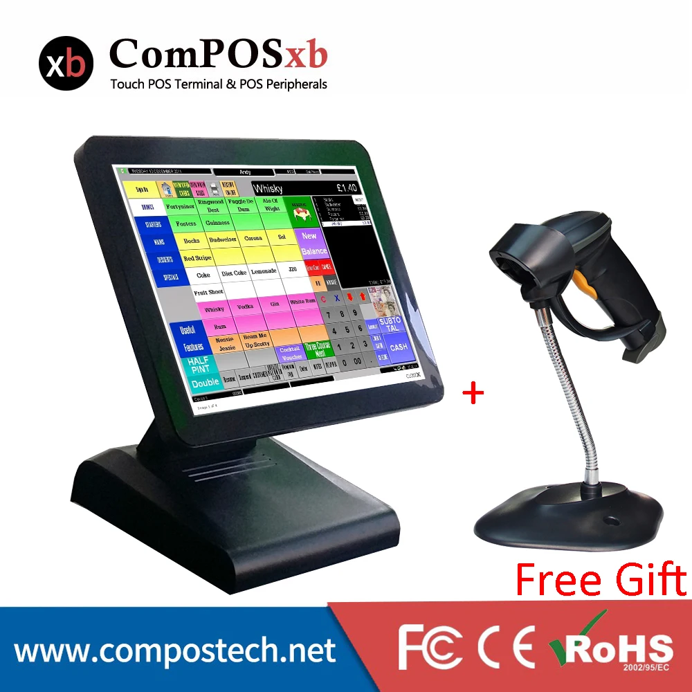 Free Gift 1D Laser Barcode Scanner All In One POS Machine Cheap Restaurant Pos Terminal System POS1619 
Free Gift 1D Laser Barcode Scanner All In One POS Machine Cheap Restaurant Pos Terminal System POS1619