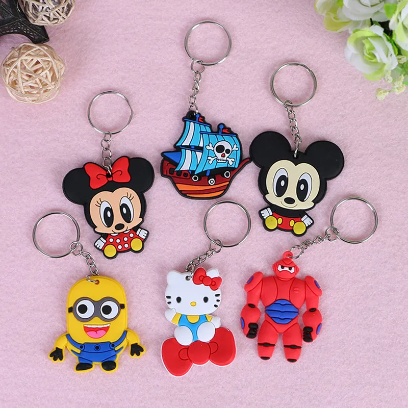 1PCS Cute Animal Cartoon Mickey Minnie Pirate Ship Hello Kitty PVC Key ring Keychain Backpack Accessories Key chains Kid Gift
1PCS Cute Animal Cartoon Mickey Minnie Pirate Ship Hello Kitty PVC Key ring Keychain Backpack Accessories Key chains Kid Gift