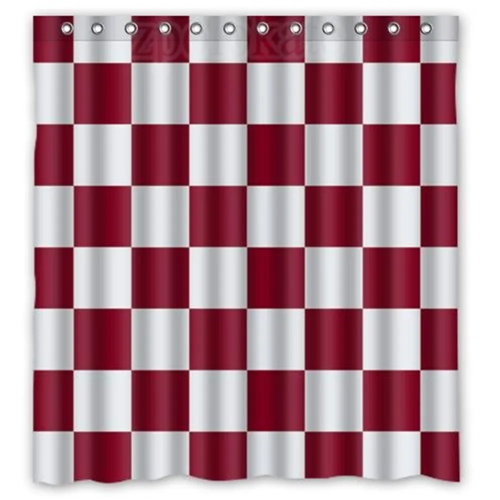 Hot Sale Red White Checkered Pattern Waterproof Bathroom Fabric Shower CurtainBathroom decor
Hot Sale Red White Checkered Pattern Waterproof Bathroom Fabric Shower CurtainBathroom decor