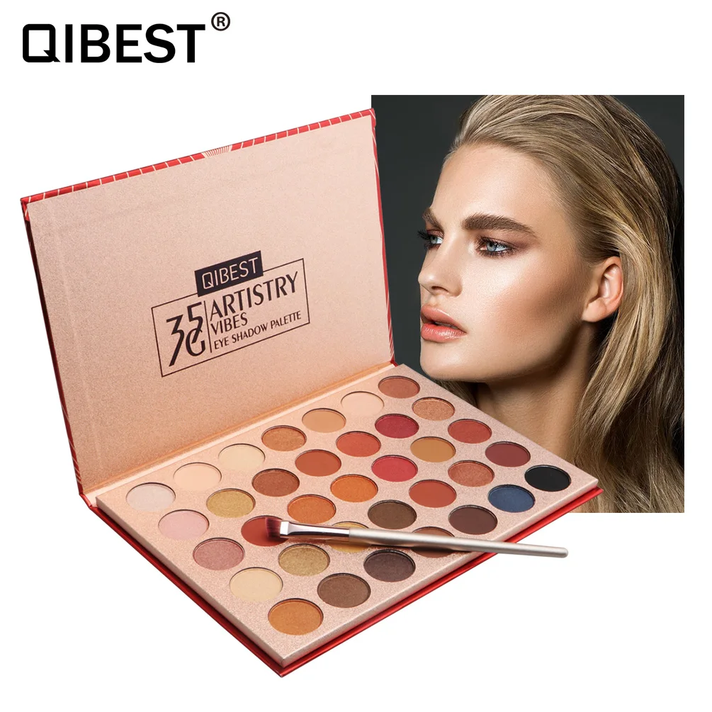QIBEST 35 Colors Matte Shimmer Eyeshadow Palette Glitter Waterproof Desert Rose Pearlescent Power Eyeshadow Maquillajes TSLM2
QIBEST 35 Colors Matte Shimmer Eyeshadow Palette Glitter Waterproof Desert Rose Pearlescent Power Eyeshadow Maquillajes TSLM2