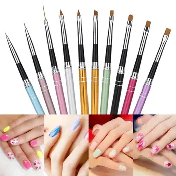 10pcs Nail Art Brush Painting Pen Professional Nail Art Design Curving Drawing Gel Painting Pen Polish Brush Set Tool
10pcs Nail Art Brush Painting Pen Professional Nail Art Design Curving Drawing Gel Painting Pen Polish Brush Set Tool