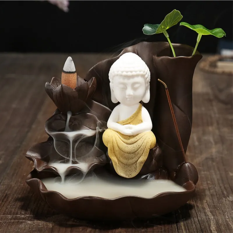 The Little Monk Censer Creative Home Decor Small Buddha Incense Holder Backflow Incense Burner Use In Home Office Teahouse
The Little Monk Censer Creative Home Decor Small Buddha Incense Holder Backflow Incense Burner Use In Home Office Teahouse