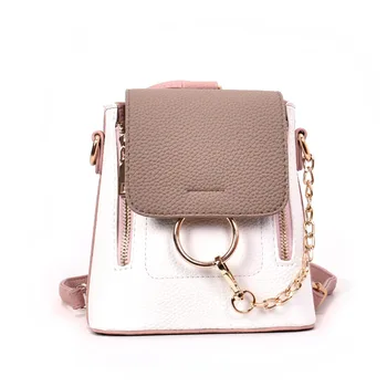 School Bags for Teenage Girls PU Leather Women's Backpack Travel Bag Female 2018 Hit Color Patchwork Backpack Mochila Feminina 
School Bags for Teenage Girls PU Leather Women's Backpack Travel Bag Female 2018 Hit Color Patchwork Backpack Mochila Feminina