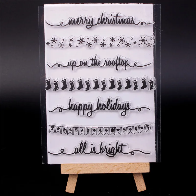 Rubber Silicone Clear Stamps for Scrapbooking Tampons Transparents Seal Background Stamp Card Making Diy Christmas socks
Rubber Silicone Clear Stamps for Scrapbooking Tampons Transparents Seal Background Stamp Card Making Diy Christmas socks