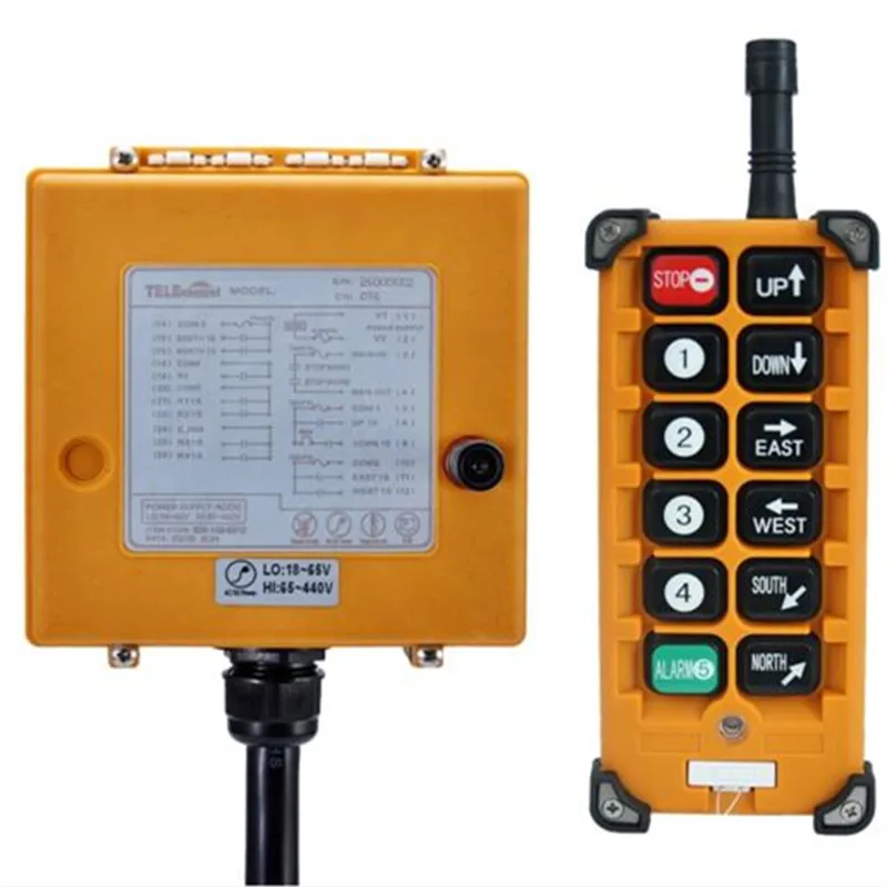 Crane and hoist radio wireless Industry remote contro F23-BB 12 single speed button with small receiver
Crane and hoist radio wireless Industry remote contro F23-BB 12 single speed button with small receiver